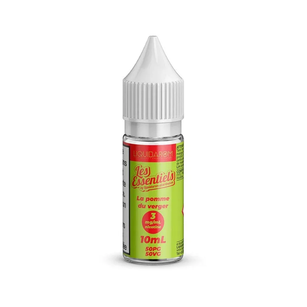 00 mg Pack 5 E-liquides La Pomme du Verger 10 ml - Les Essentiels - Liquidarom