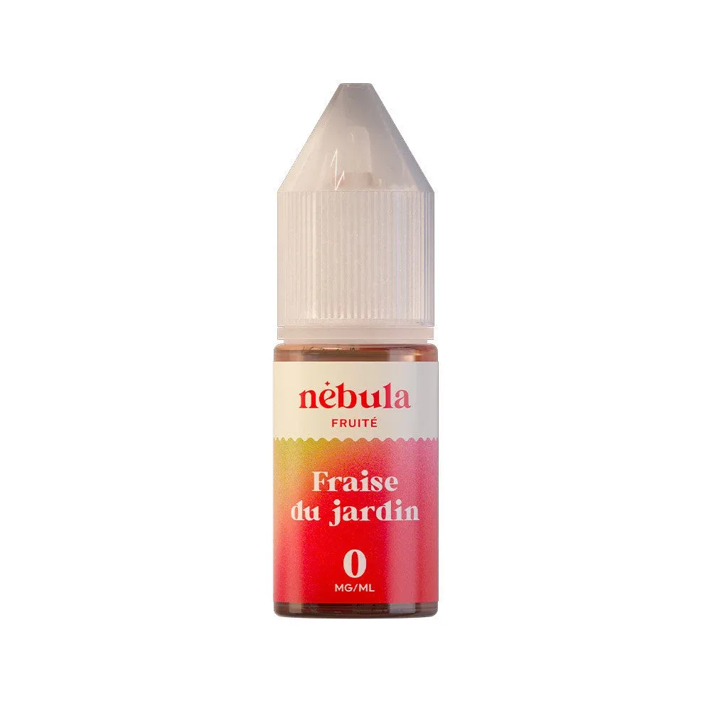 0mg Pack 5 E-liquides Fraise du Jardin 10 ml - N茅bula