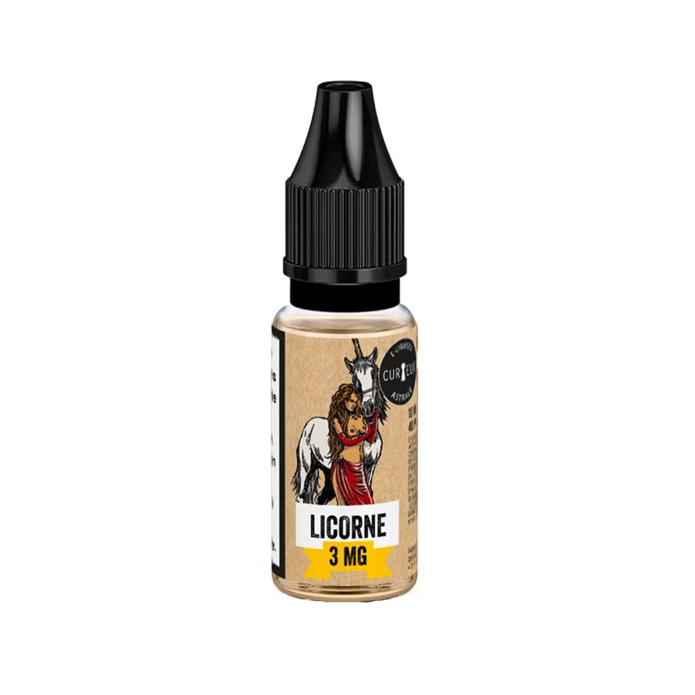 0mg Pack 5 E-liquides Licorne 10ml - Curieux