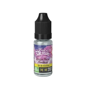 10 mg Pack 5 E-liquides Cerise fraise framboise Sel de Nicotine 10ml - Les Fruits du d茅mon