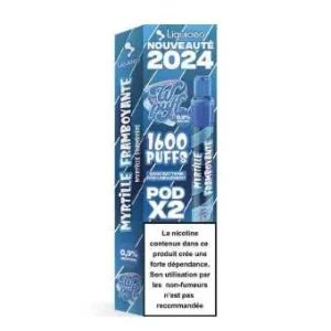 2 cartouches Myrtille Framboyante Wpuff Pod 2.0 Xperience de Liquideo