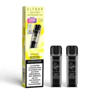 2 X Cartouches Elfa Pro Banane Elfbar