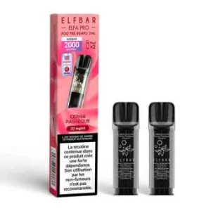 2 X Cartouches Elfa Pro Cerise Pastèque Elfbar