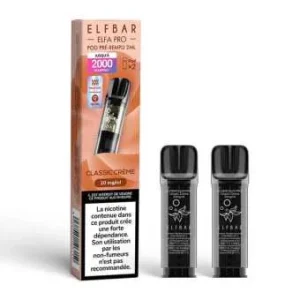 2 X Cartouches Elfa Pro Classic Crème Elfbar
