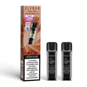 2 X Cartouches Elfa Pro Cola Elfbar