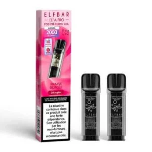 2 X Cartouches Elfa Pro Fraise Glacée Elfbar