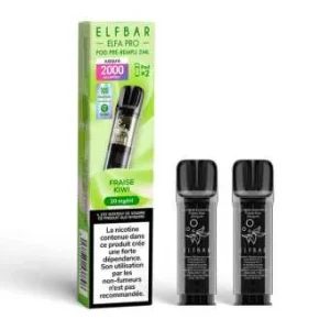 2 X Cartouches Elfa Pro Fraise Kiwi Elfbar
