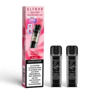 2 X Cartouches Elfa Pro Fruits Rouges Elfbar