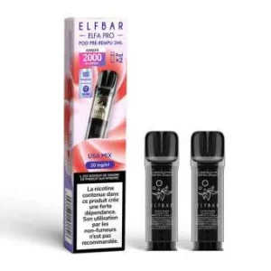 2 X Cartouches Elfa Pro USA Mix Elfbar