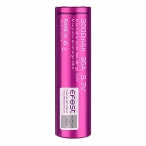 Accu Efest IMR 18650 Milka 3000 mAH, accu Efest 18650