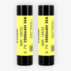 Accus Listman 18650 - 3500 mAh - 30A (x2)