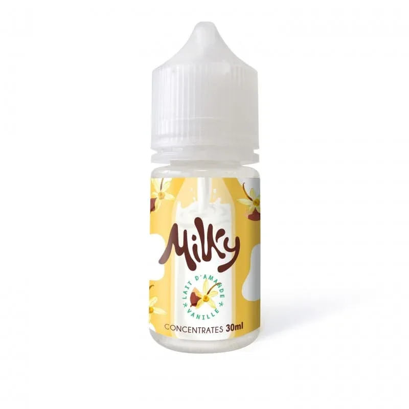 Arôme Concentré Lait d'Amande Vanille 30ml – Milky Le Coq Qui Vape