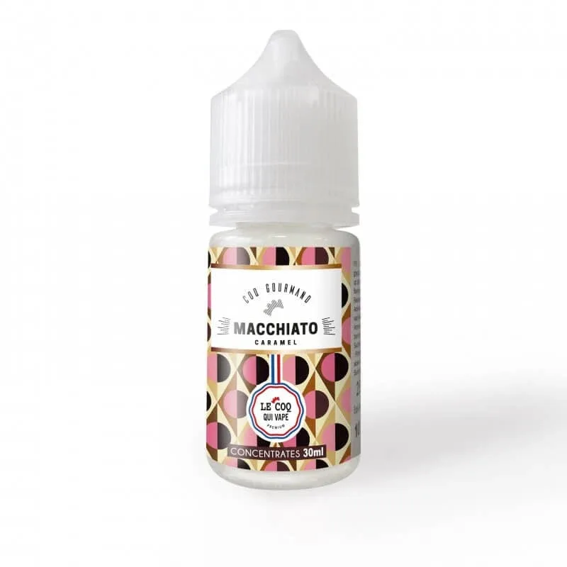 Arôme Concentré Macchiato Caramel 30ml – Le Coq Qui Vape