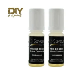 Arôme concentré Noix de coco sans alcool 10ml pack de 2