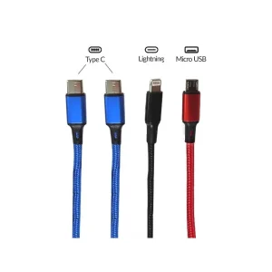 Câble USB 4-en-1: 2 Type