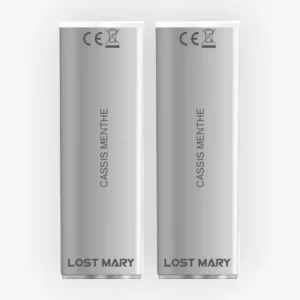 Cartouche 4en1 Cassis Menthe (x2) - Lost Mary