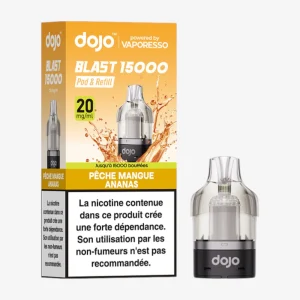 Cartouche Dojo Blast Pêche Mangue Ananas - Vaporesso