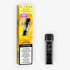 Cartouche Elfa Pro Triple Mangue (x2) - Elfbar