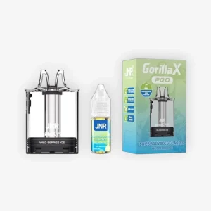 Cartouche Gorilla X Vide + E-liquide 10 mL Baies Sauvages Glacees 20 mg - JNR
