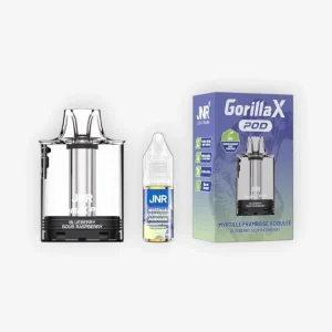 Cartouche Gorilla X Vide + E-liquide 10 mL Myrtille Framboise Acidulee 20 mg - JNR