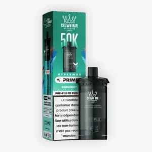 Cartouche Hyper Max Prime Gum Mint (x2) - Al Fakher