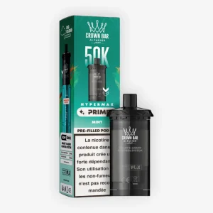 Cartouche Hyper Max Prime Mint (x2) - Al Fakher