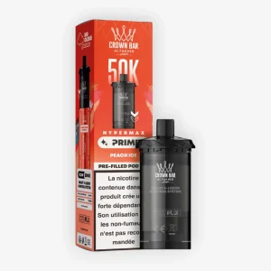 Cartouche Hyper Max Prime Peach Ice (x2) - Al Fakher