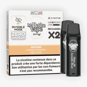 Cartouche Repuff 600 Pêche (x2) - Ma Petite Vape