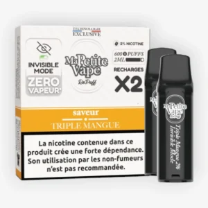 Cartouche Repuff 600 Triple Mangue (x2) - Ma Petite Vape