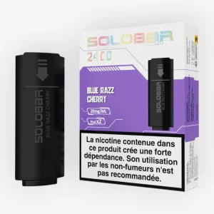 Cartouche Solobar 2400 Blue Razz Cherry (x2) - Solobar