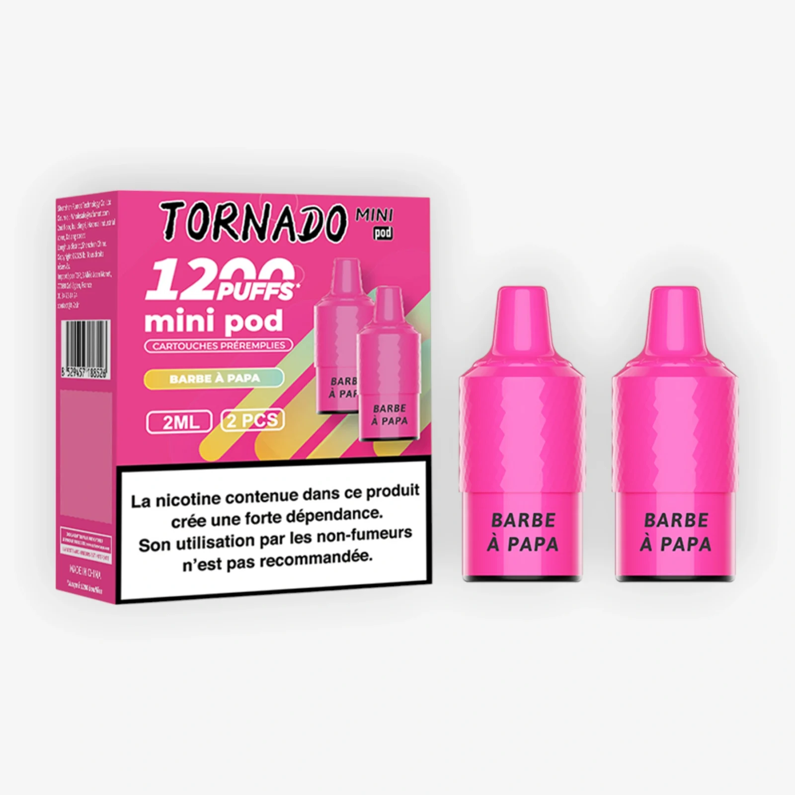 Cartouche Tornado Mini Barbe à Papa (x2) - Fumot