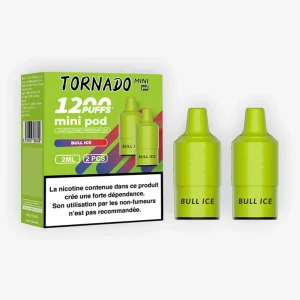 Cartouche Tornado Mini Bull Ice (x2) - Fumot