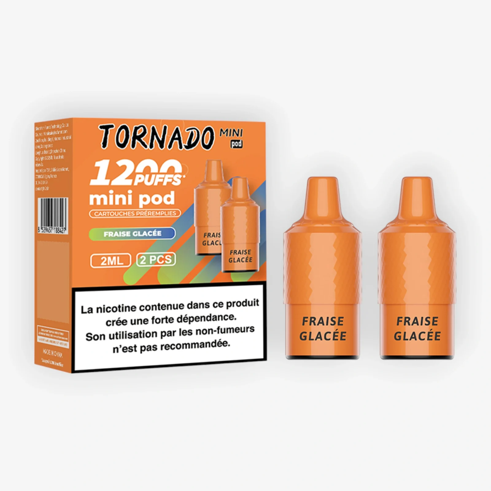 Cartouche Tornado Mini Fraise Glacée (x2) - Fumot