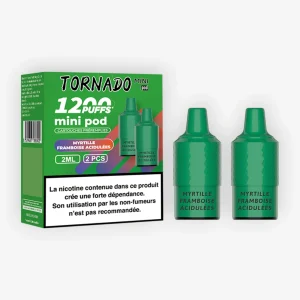 Cartouche Tornado Mini Myrtille Framboise Acidulées (x2) - Fumot