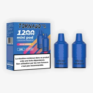 Cartouche Tornado Mini Pêche Mangue (x2) - Fumot