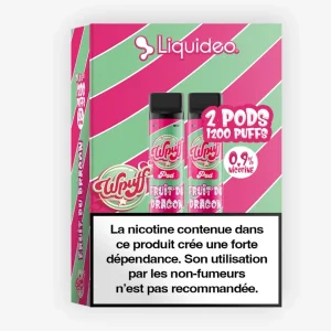 Cartouche Wpuff 1800 Fruit du Dragon (x2) - Wpuff (Liquideo)