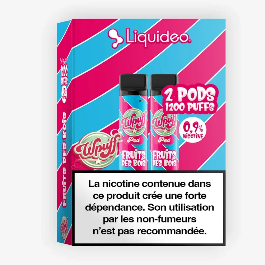 Cartouche Wpuff 1800 Fruits des Bois (x2) - Wpuff (Liquideo)