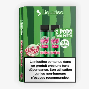 Cartouche Wpuff 1800 Pastèque (x2) - Wpuff (Liquideo)