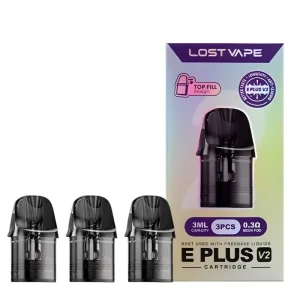 Cartouches E-Plus Pod V2 Lost Vape x3 3 ml 0,3/0,6 Ω