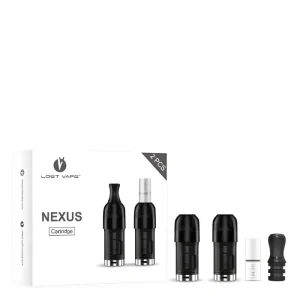 Cartouches Nexus Lost Vape Thelema 2ml 0.8Ω + drip tip/filtre