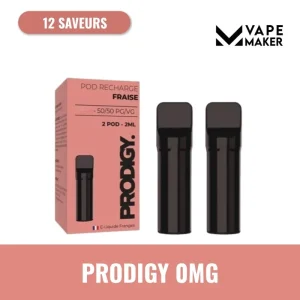Cartouches Prodigy 0 mg (x2) Vape Maker 2 ml ~600 bouffées