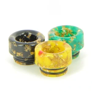 Drip Tip 810 Epoxy Résine Pépite Dorée (TFV8 / TFV12) - Smoktech