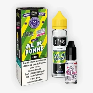 E-liquide Al K’Pomme 50 mL + booster Neosweet - Cirkus VDLV