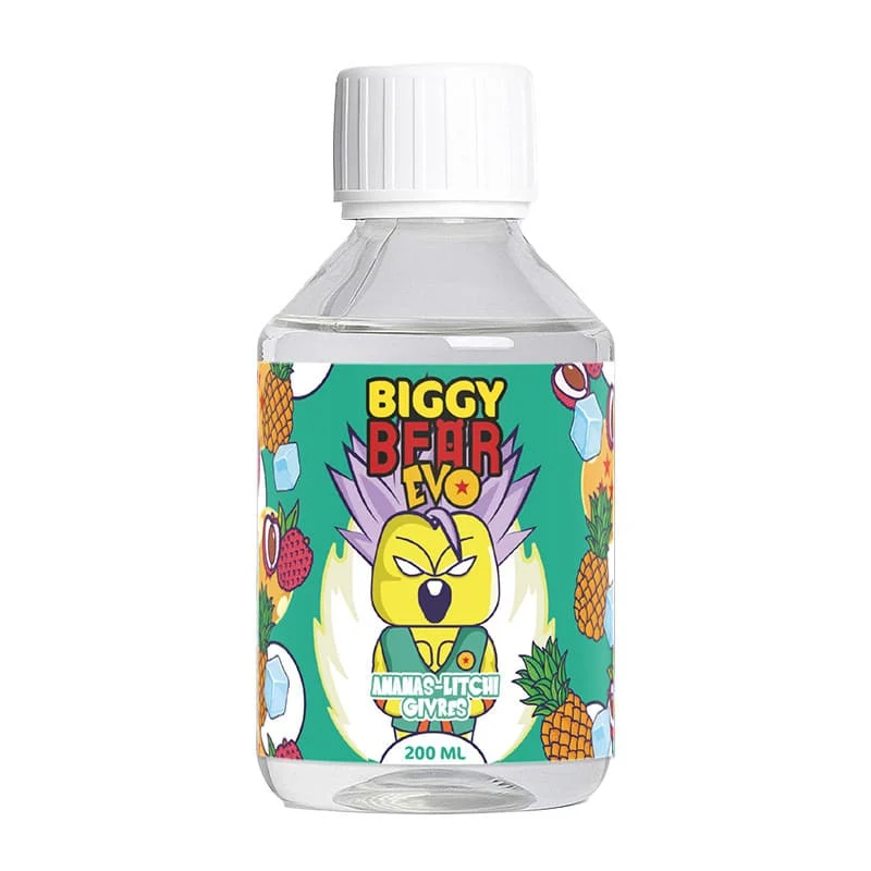 E-liquide Ananas Litchi Givrés 200ml 0mg – Biggy Bear