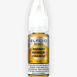 E-liquide Ananas Mangue Orange Nic Salt 10 mL - Elfliq ElfBar