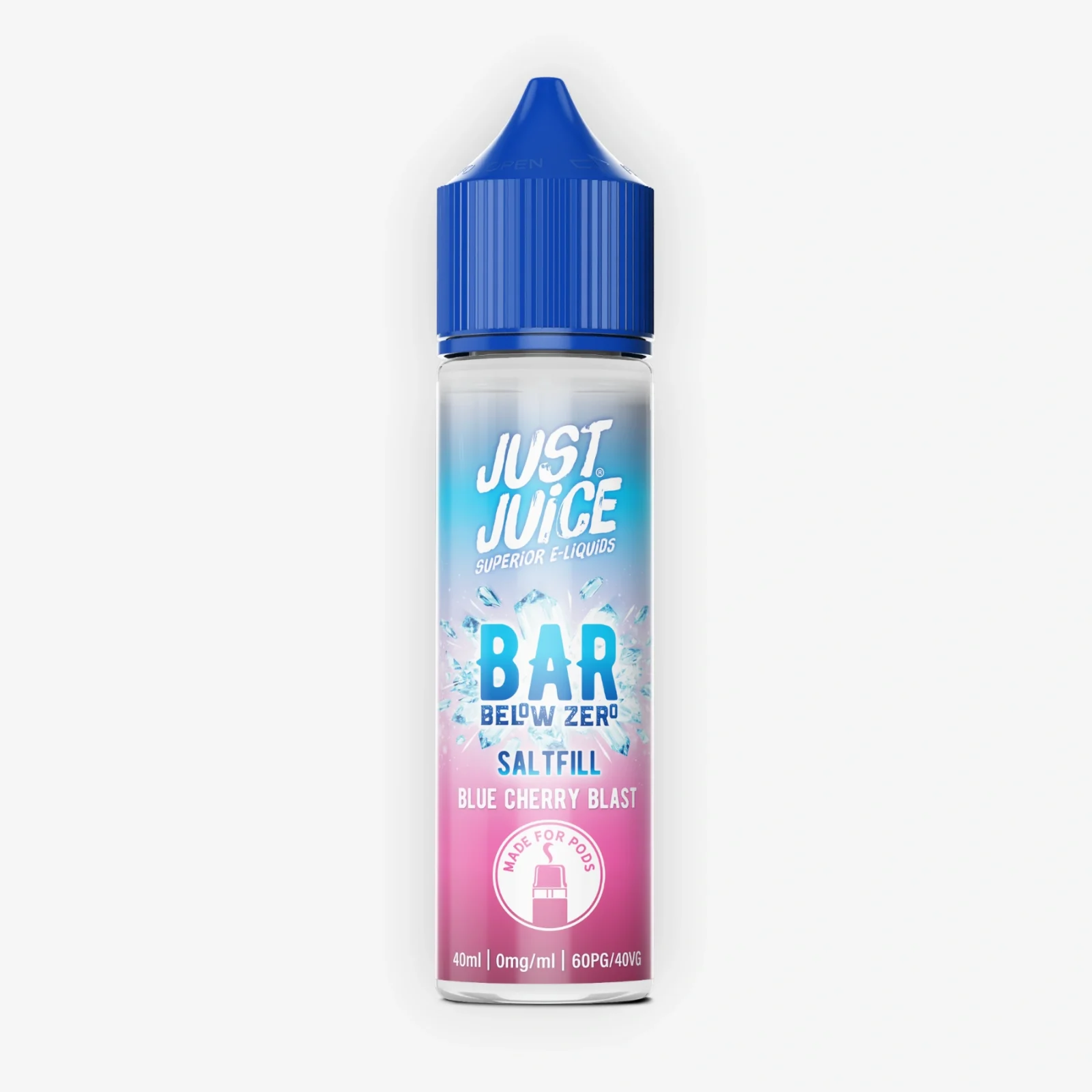E-liquide Blue Cherry Blast 40 mL - Bar Below Zero Saltfill (Just Juice)