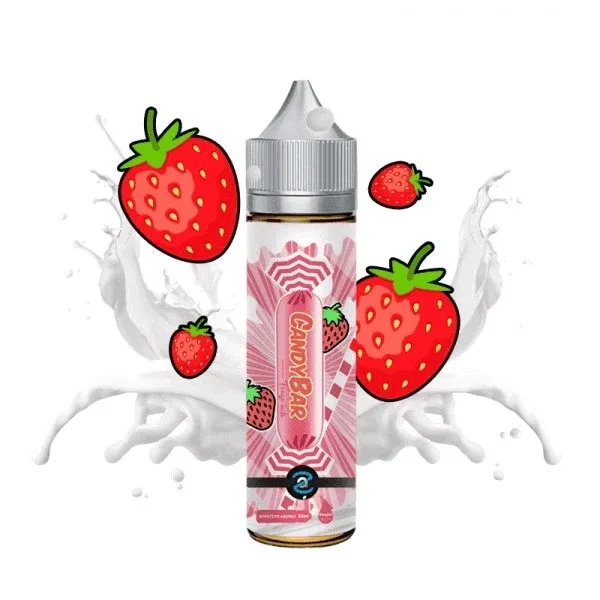 E-liquide Candy Bar Fraise Lacté 50ml – Aromazon