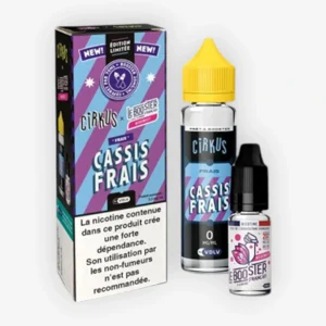E-liquide Cassis Frais 50 mL + booster Neosweet - Cirkus VDLV