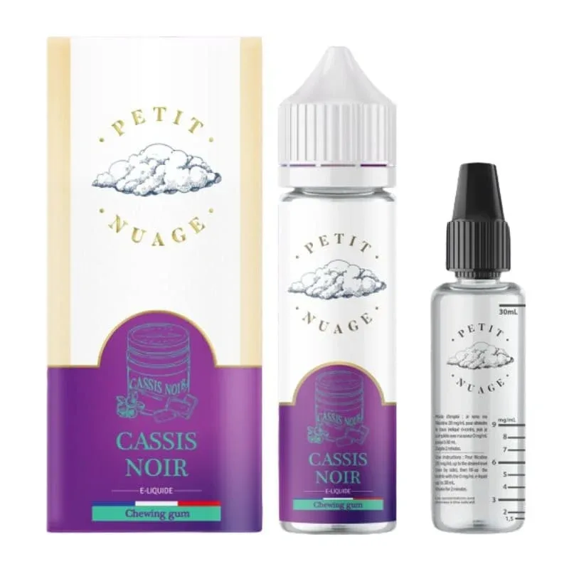 E-liquide Cassis Noir 50ml – Petit Nuage