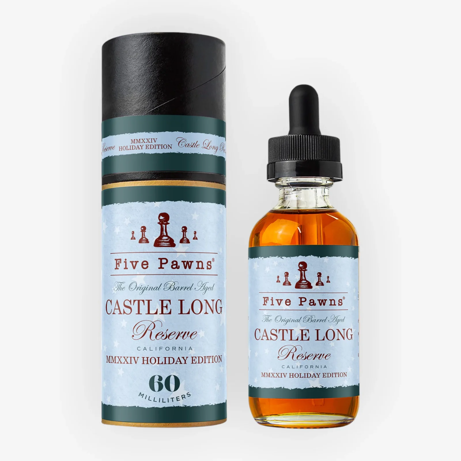 E-liquide Castle Long Reserve 2024 Holiday Edition 50 mL - Five Pawns